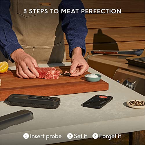 Chef iQ Smart Thermometer Add-on No. 3, Bluetooth/WiFi Enabled, Allows Monitoring of Two Foods at Once, for Grill, Oven, Smoker, Air Fryer, Stove, Must Be Used with Hub (Sold Separately)