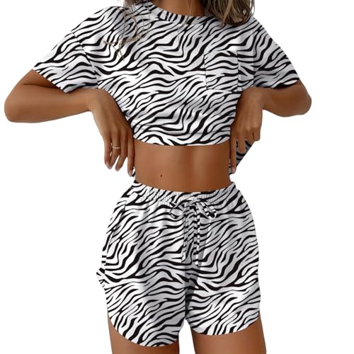 Image of Ekouaer Womens Pajama Sets Sexy Lounge Sets Side Split Short Pj Sets Cute Pjs 2 Piece Comfy Sleepwear Loungewear