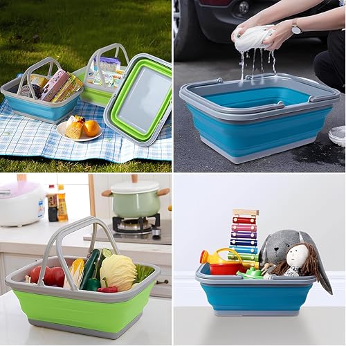 Bassin pliable à lessive multifonction avec poignées ergonomiques robustes - 3
