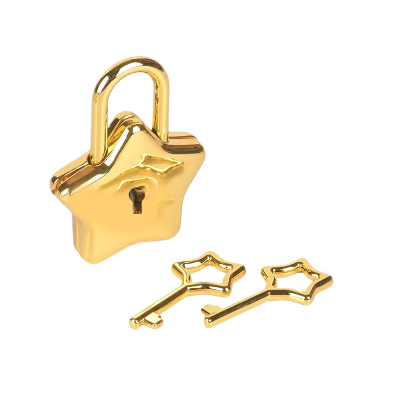 Mini cadenas étoile décoratif pour sécuriser un carnet secret et sac à dos
