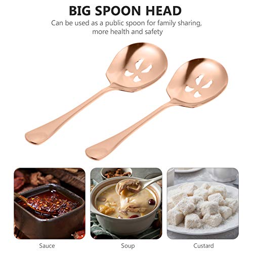 Cabilock Skimmer Slotted Colher Escumador de Cozinha Colher Coador de Metal Kitchen Supply