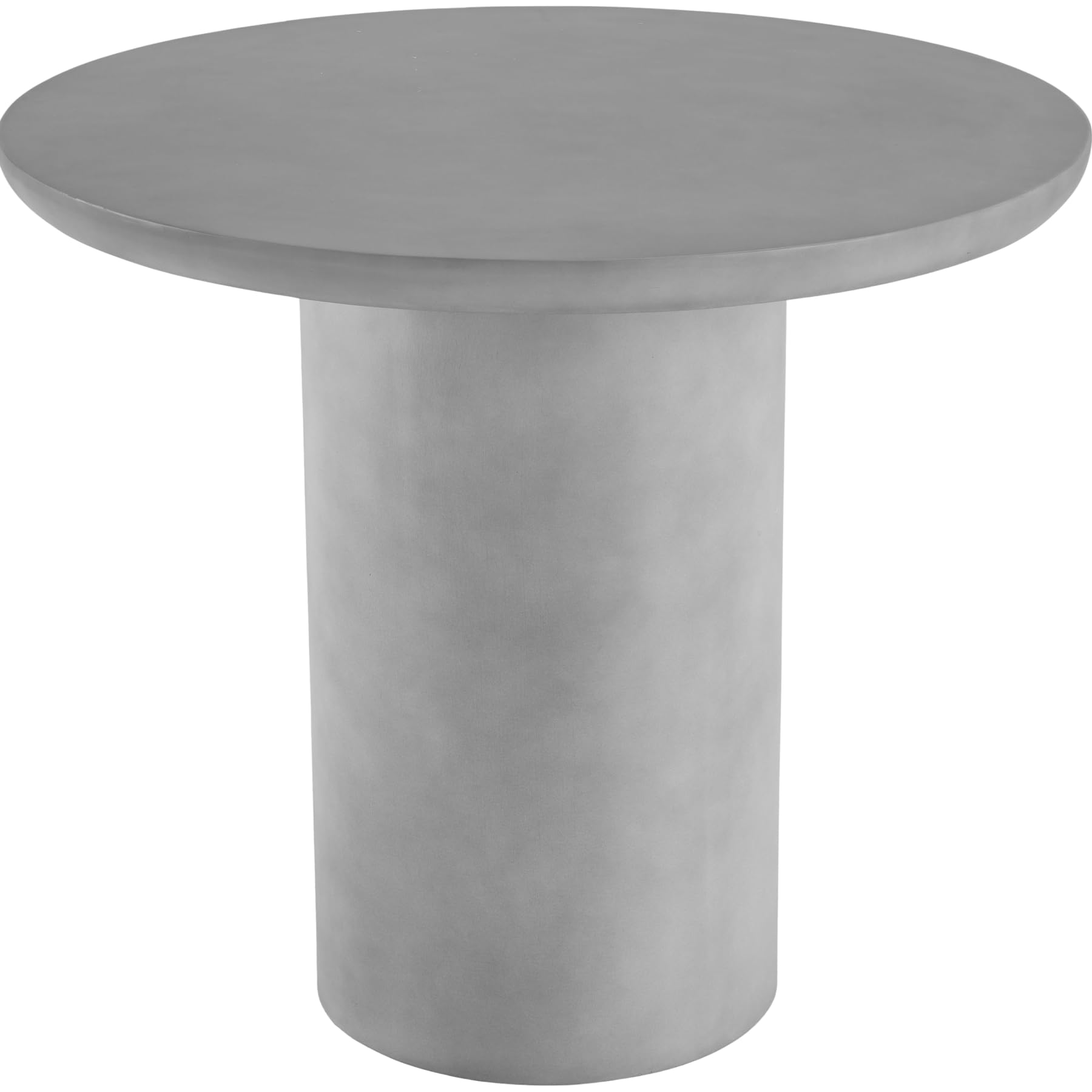 tectake® Tavolo da Giardino Rotondo in Ossido di Magnesio, Resistente Intemperie, Protezione Antiscivolo, Massima Stabilità, Tavolino Salotto, Tavolino da Balcone - Grigio Calcestruzzo - 86,5x75,5 cm