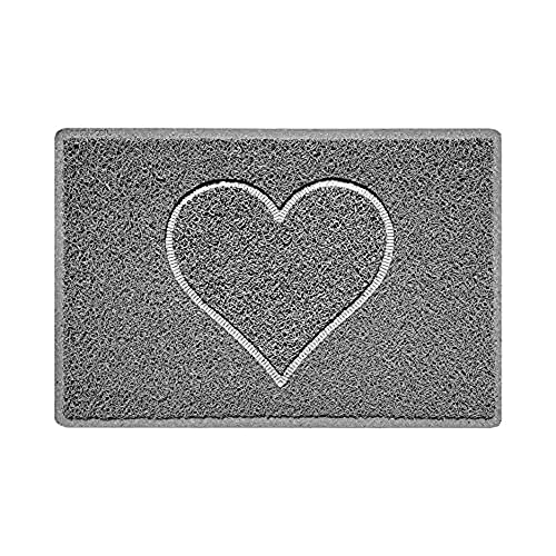Nicoman Corazón - Felpudo Logotipo en Relieve Rizos de Vinilo Ent...