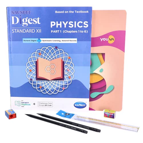 Navneet Physics Part 1 Study Kit 1 (1 Digest + 3 Subject Book + 2 Pencils + Pencil Sharpener + Eraser + Scale)