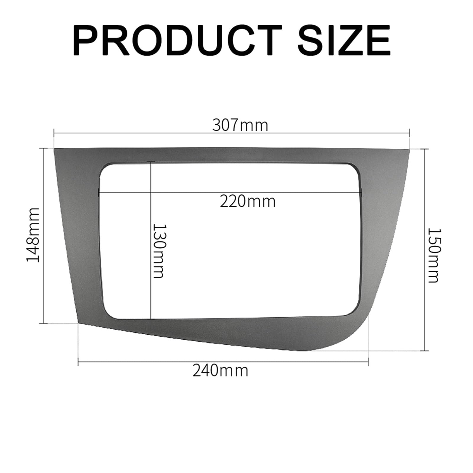 Konsola radiowa LHD Podwójna jednostka główna DIN Panel stereo Montaż na desce rozdzielczej Instalacja nawigacji GPS Wykończenie DVD Ramka czołowa, dla Seat Leon Zestaw do montażu deski rozdzi