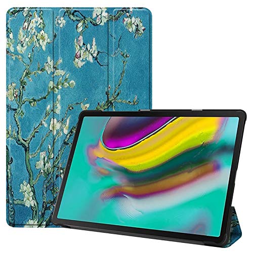 Schutzhülle für Samsung Galaxy Tab S5e 26,7 cm (10,5 Zoll) SM-T720/SM-T725 (2019), Motiv Eule, Schmetterling, Blume, Löwenzahn, Eiffelturm