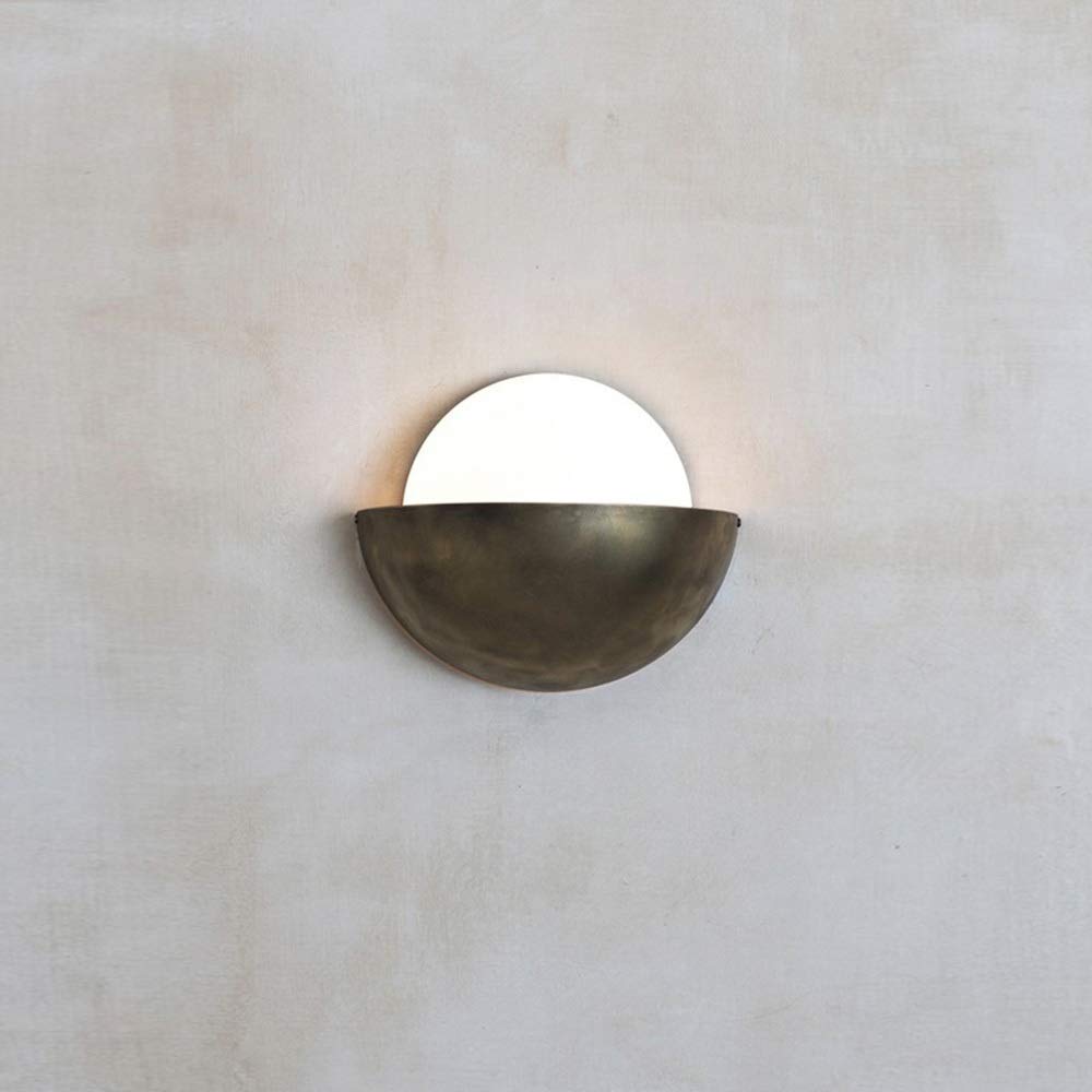 Lamp Light Smart Creative Living Room Wall Lamp Simple Modern Metal Bed Bedroom Studio Arts Designer Model Room Wall Lamp LED 33 * 28cm Cozy