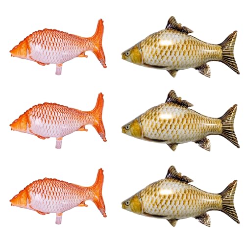 ATBUSS 6 Ballons De Film en Aluminium De Carpe, Décoration De Thème Chinois, Disposition De Scène De Fête, Fournitures De Célébration De Vacances.