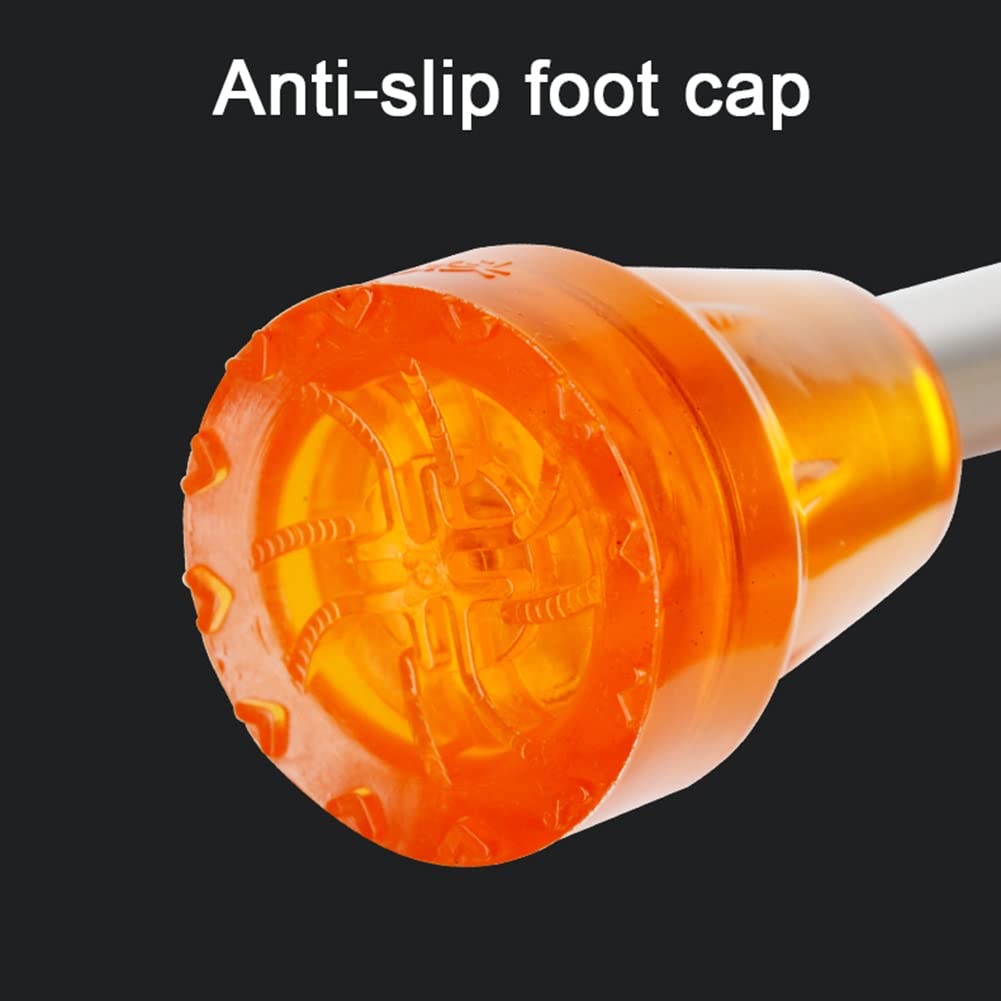 Muletas Plegables de Antebrazo para Adultos, Bastón Médico, Muletas Ergonómicas Ligeras de Aluminio, Regulables en Altura a 10 Velocidades (Color : Zwart, Size : 1 Pair)