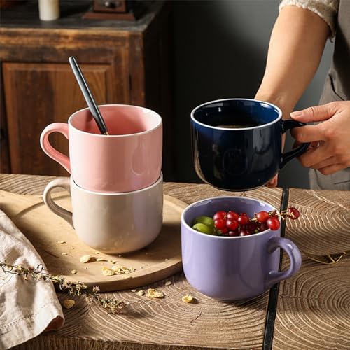 Taza grande de porcelana 23 oz, apta microondas y lavavajillas miniatura 3