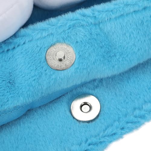 Bolso tote peludo Cookie Monster azul miniatura 7