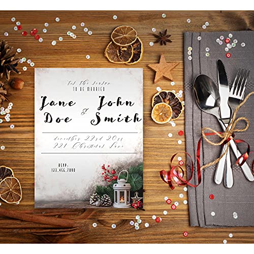 Lantern Greetings Holiday Stationery Paper - 50 Sheets Letterhead for Winter & Christmas Events - Image 5