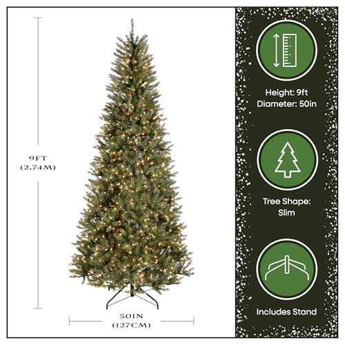 National Tree Company 9ft Pre-Lit Dunhill Fir Artificial Christmas Tree - image 3