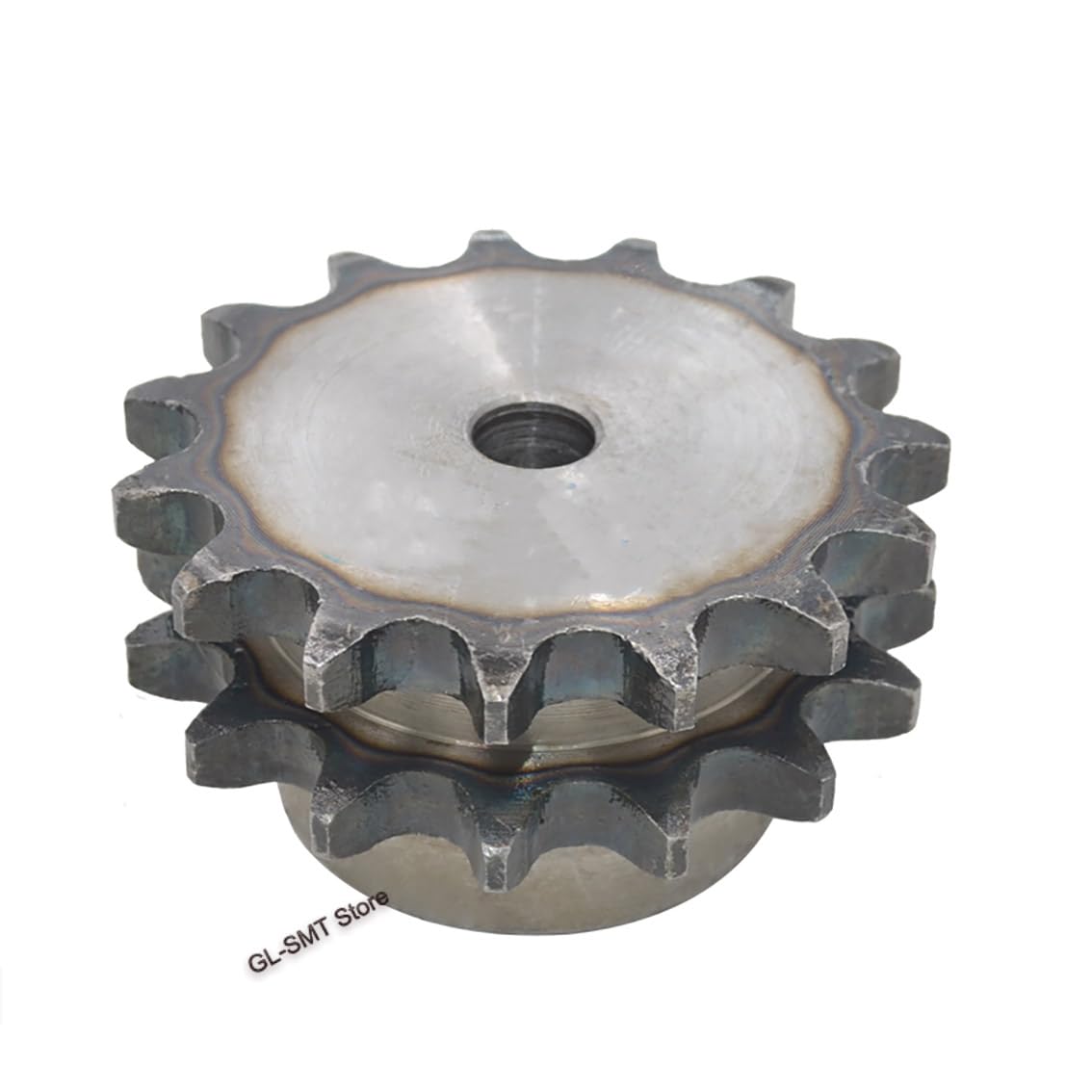 1 Uds 10-25 dientes 45# acero doble fila 08B piñón de transmisión de cadena rodillo de cadena paso de engranaje 12,7mm rueda dentada Industrial(25 Teeth)