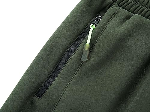 Kids Water Repellent Softshell Trousers Boys Fleece Lined Pants Girls Outdoor Windproof Trousers4