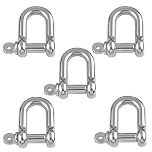 Versandbox24 5 Stück Rundschäkel 4mm A4