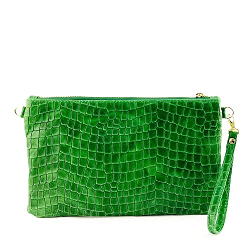 Idée cadeau sac à bandoulière fait main en cuir véritable italien