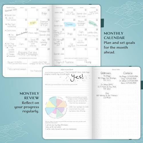 Image of Legend Planner Undated, Weekly & Daily Goal Journal, A5 Dark Teal