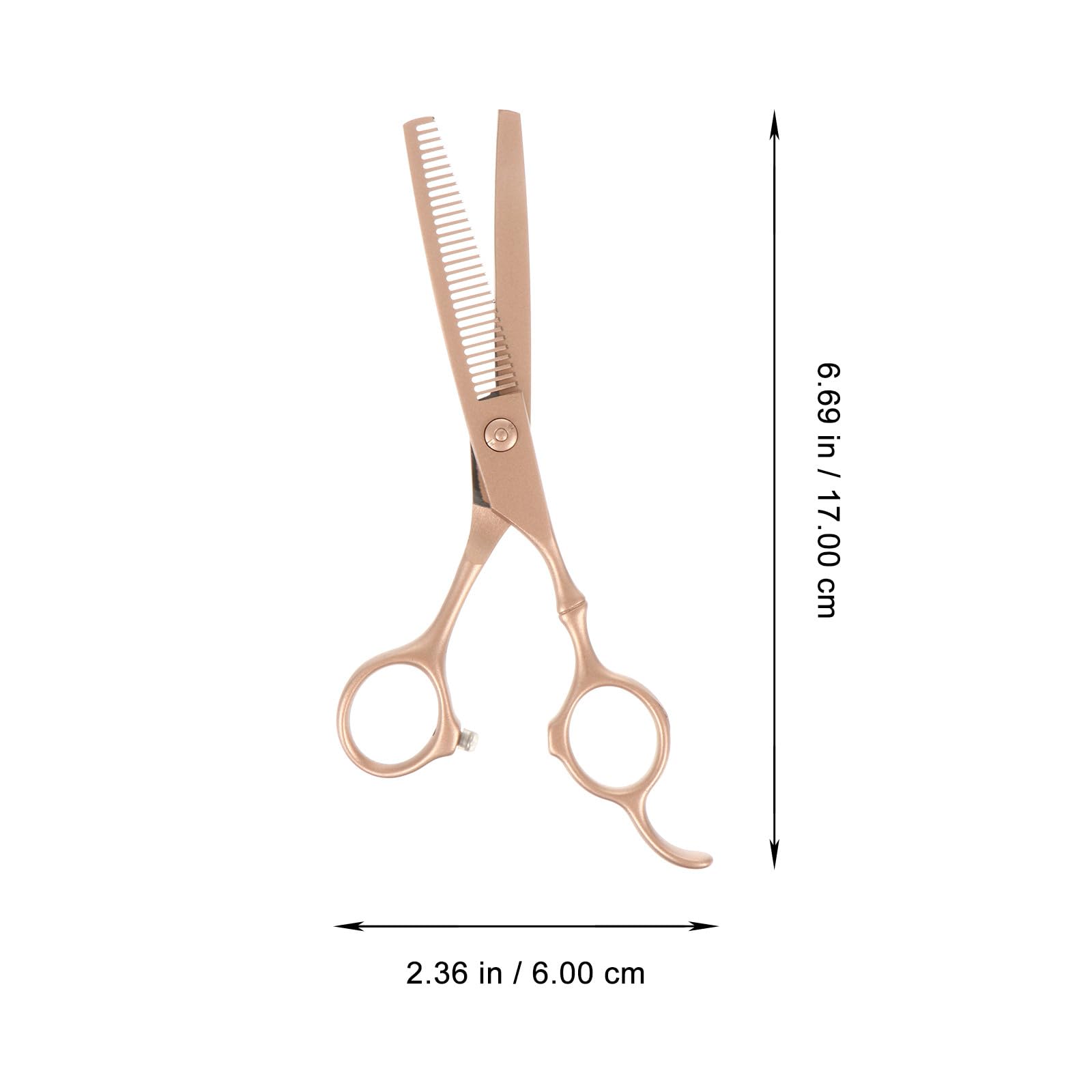 Friseurschere 6 Zoll aus Edelstahl, 2 Stück, Goldfarben, Elegant