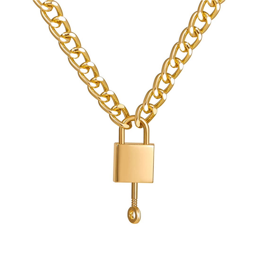 Yellow Chimes Necklace for Women and Girls Chain Necklace for Women | Golden Lock & Key Shaped Link Chain Necklace for Girls | Birthday Gift for girls and women Anniversary Gift for Wife (B097TF6DC2) Amazon Price History, Amazon Price Tracker