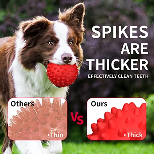Apasiri 𝐔𝐩𝐠𝐫𝐚𝐝𝐞𝐝 𝐕𝐞𝐫𝐬𝐢𝐨𝐧 Dog Balls Squeaky Dog Toys For Large Dogs, Dog Toys For Aggressive Chewers, Tough Spiky Dog Ball, Durable Dog Ball, Floatable Rubber Pet Toys For Medium Breed #TOP4