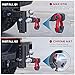 Ayleid Trailer Hitch Tri-Ball Mount with Hook&Pin&Rotatable Tow Shackle,Fits 2-in Receiver with 1-7/8-in,2-in,2-5/16-in Hitch Ball, Adjustable with Shackle