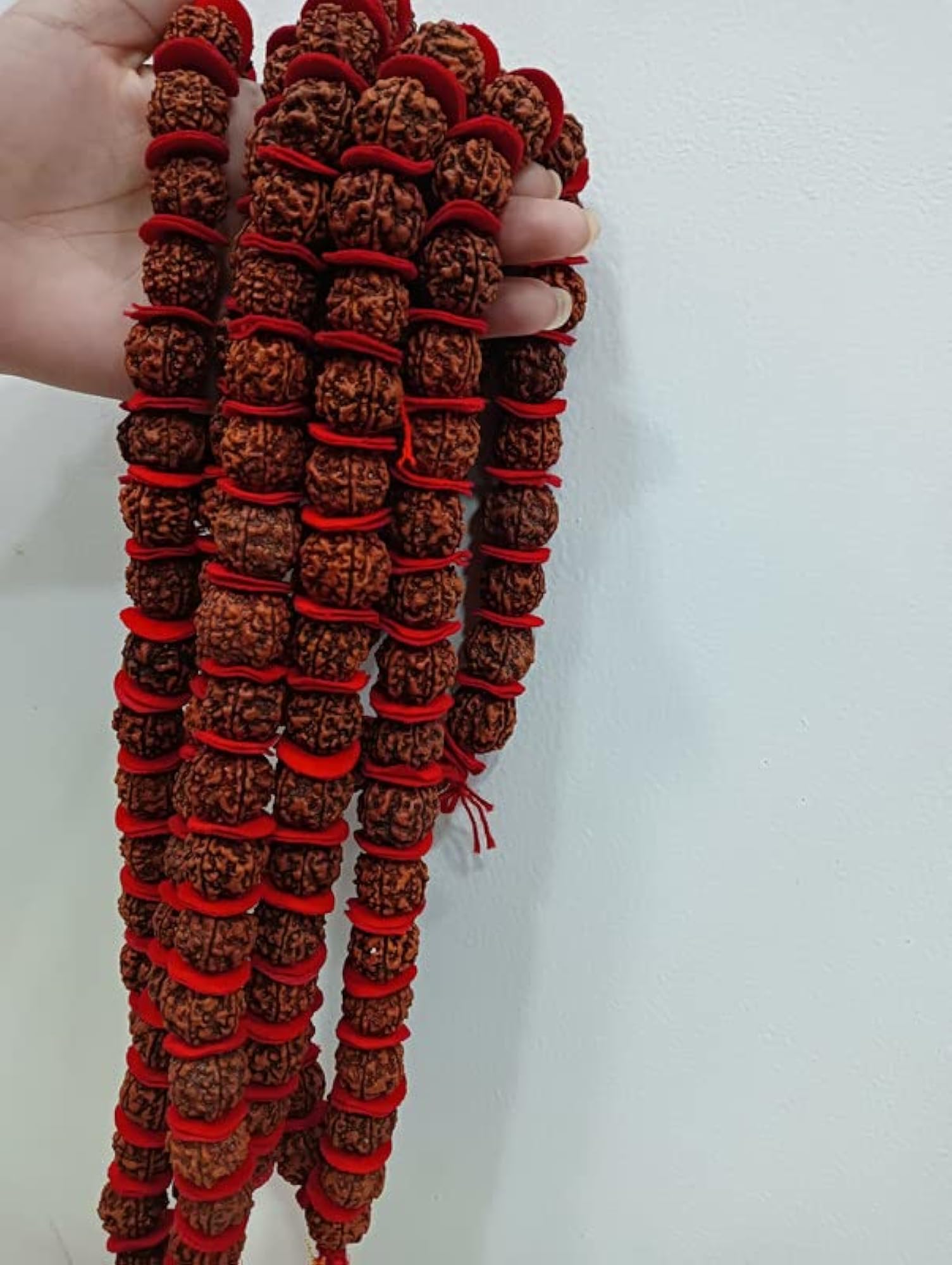 Natural Pach Panch Mukhi Nepali Rudraksha Kantha Mala