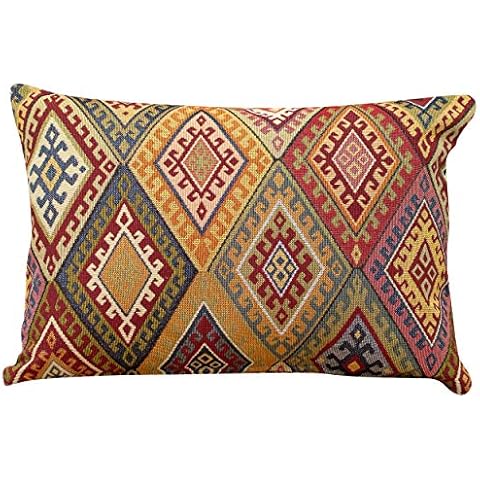Linen Loft Kilim Style Boudoir Cushion Cover Cover