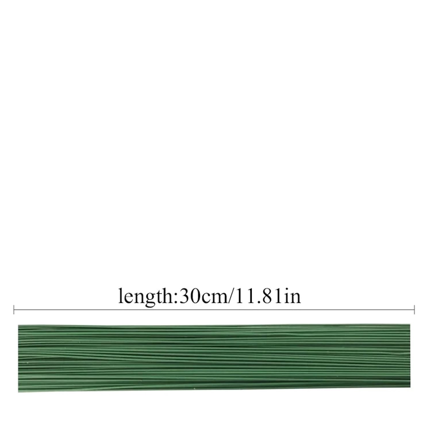 Floral Wire Stems 200pcs 2mm Green Floral Wire Stems, for Artificial Flower DIY Wedding
