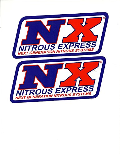 NX Nitrous Express Racing Decals Stickers 6-1/2 Inches Long Size Set of 2