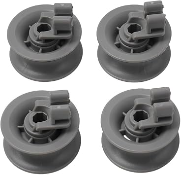4Pack Dishwasher Upper Basket Wheel for Bosch for Siemens 611666 for Dishwasher Top Basket,Replacement Parts