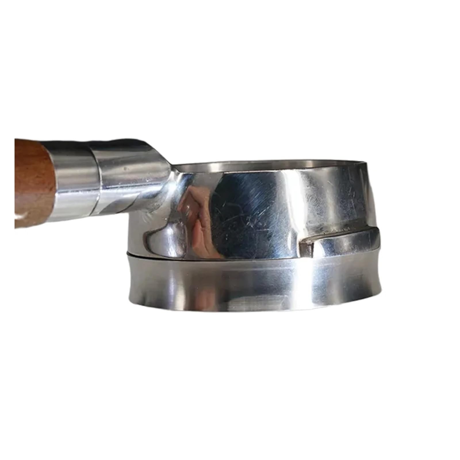 Anillo dosificador inteligente de acero inoxidable con imán for recipiente de preparación de café en polvo de 51/53/57,5/58/58,35 mm for barista.(58mm)