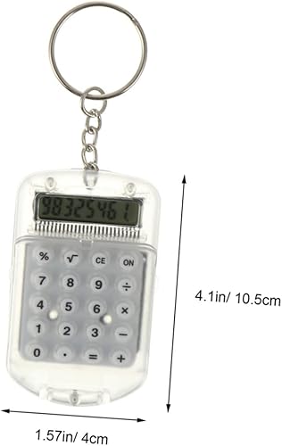 Miniatura 2 de NUOBESTY 4pcs Calculadora Llavero Mini Calculadora Básica Cuatro Funciones Material Portátil Estudiante