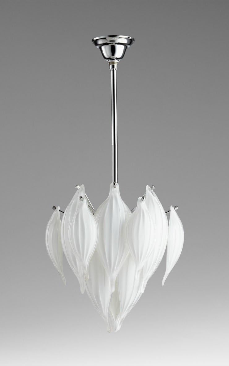 Cyan Design 05949 1 Light Small Daisy Leaf Pendant, White