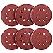 Coceca 60PCS 5 Inch Sanding Discs Sandpaper Assorted 60 80 120 180 240 320 Grits For Power Random Orbit Sanders