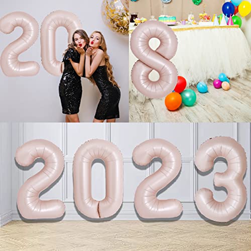 Giant 40 Inch Retro Apricot Number 9 Balloon For 9Th Birthday Decorations For Kids Girls Boys 9 Balloon Number For 9 Years Old Birthday Decors Beige Number 9 For Anniversary Wedding Nude Balloon #TOP4