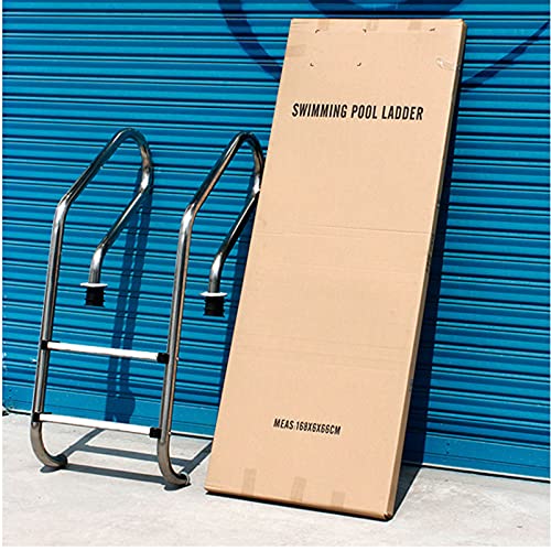 Escalera para piscina inoxidable de 2 peldaños antideslizante miniatura 5