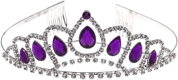 Qixuan Purple Wholesale Customized Rhiestone Beauty Queen Crowns
