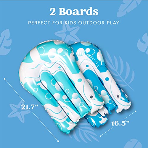 image for Sloosh 20ft Slip Slide 2 Person Bubble Water Slide with 2 Boogie Board