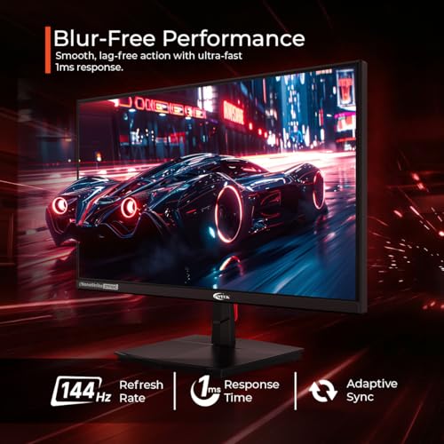 Image of OTEK NanoStrike 27F10C 27 Inch FHD Gaming Monitor, 180Hz, 1ms MPRT, HDR10, 99% sRGB, Frameless, HDMI 2.0, DP 1.4, Anti-Glare Display for PC, Laptop & Console