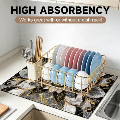Image of Stove Guard Mat for Electric Stoves -Heat-Resistant Protector, Non-Slip Kitchen Counter Mat Stylish Kitchen Decor (Mandala)