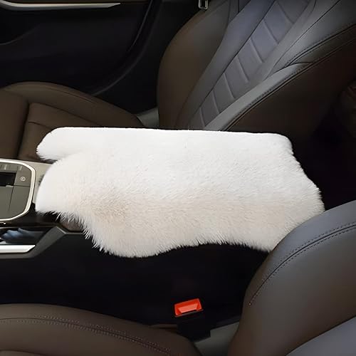 Miniatura 6 de AUKEPO Almohadilla para consola central de automóvil, suave y esponjosa, universal para consolas de automóvil, protector de caja de asiento, funda