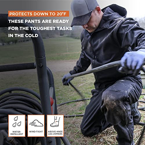 RefrigiWear Softshell Pants, Insulated Warm Work Pant, 20°F Comfort Rating4