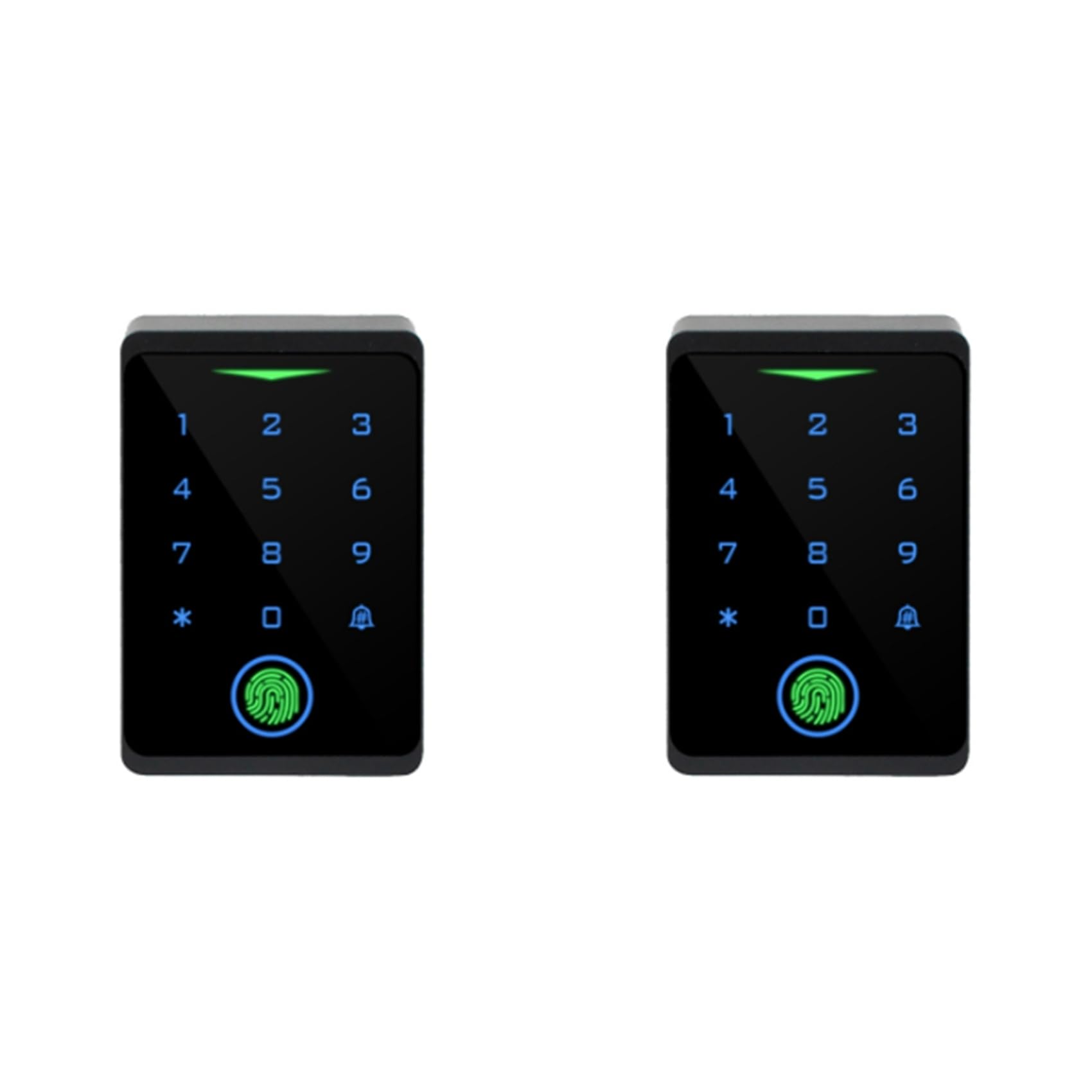 Jnchdghwa Black 2X Tuya App Door Lock Ip66 Waterproof Keyless Biometric Wifi Access Control Standalone Keypad Fingerprint Rfid