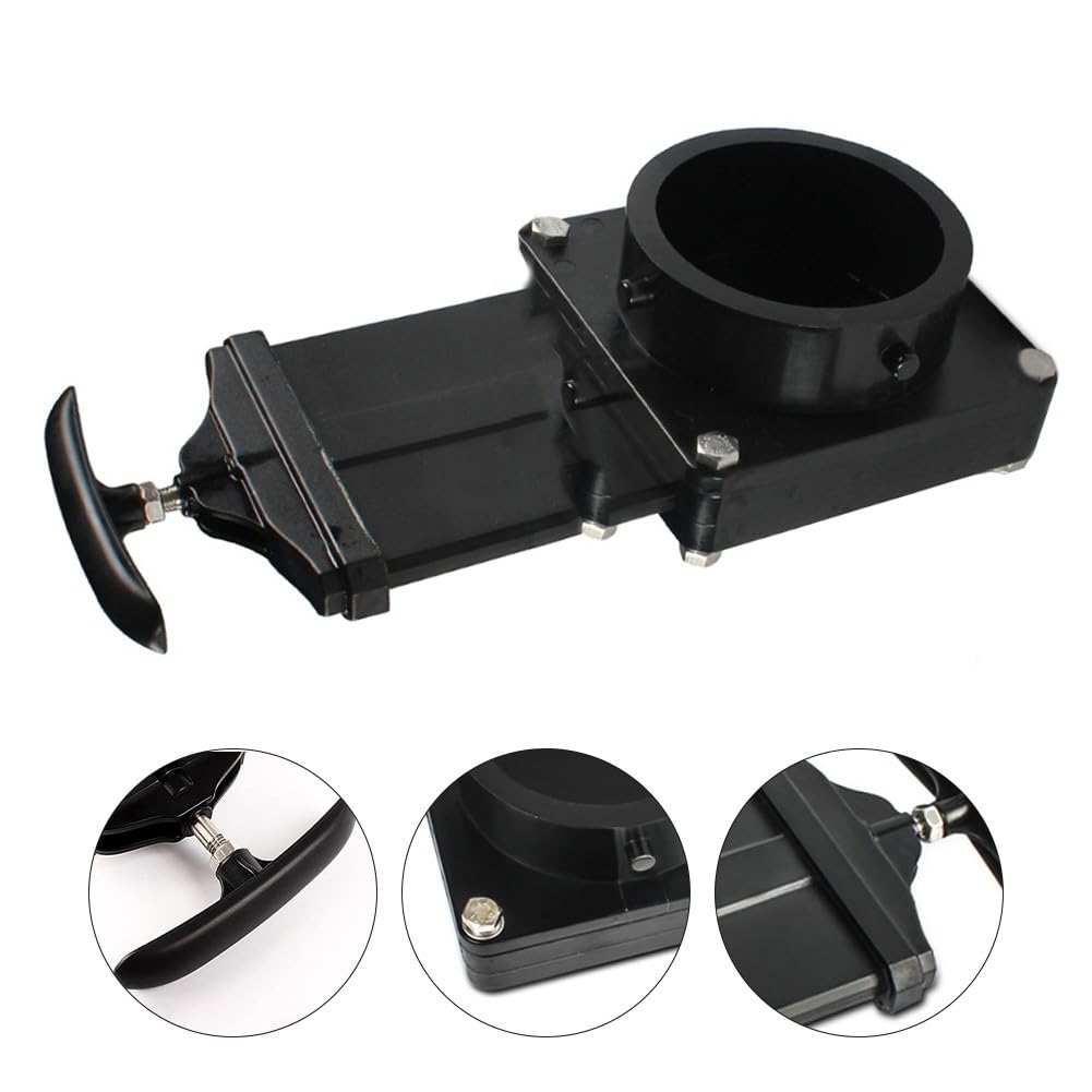 Valvola di scarico RV 3 pollici ABS nero per serbatoi acque reflue acqua dolce camper rimorchi