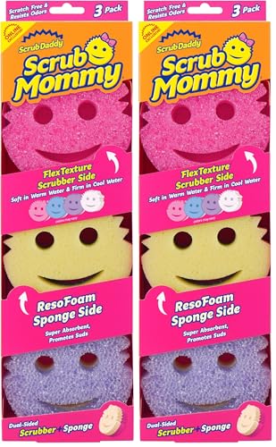 Scrub Mommy Dual-Sided Sponge 6-Pack