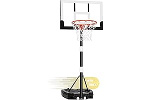Kids Basketball Hoop 29" Backboard, Adjustable Height 3.2 - 7.2FT