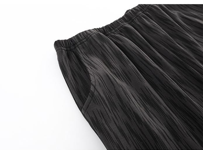 Mens Pajamas Set Mens Pajama Bottoms: Soft Cotton Lapel Long Sleeved Nightgown4