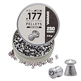 Barra Airguns Bowie Hollow Tipped Pellets for Pellet Gun, 0.177 Caliber 4.5mm Pellet, Hunting Grade, Powerful Penetration for Small Game Hunting, Increased Accuracy, 250 Count
