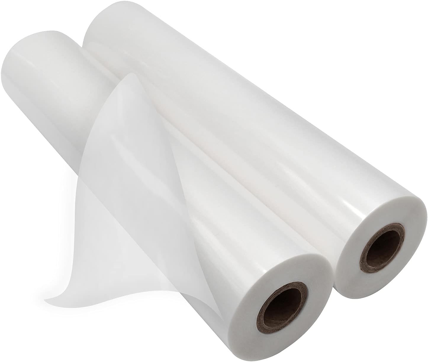 Thermal Laminating Film Rolls, Clear Stretch Film Laminating Rolls 12.7 inches x 320 feet, 1 Inch Core 1.2 Mil Glossy Finish Film for Printed Protection(2 Rolls)